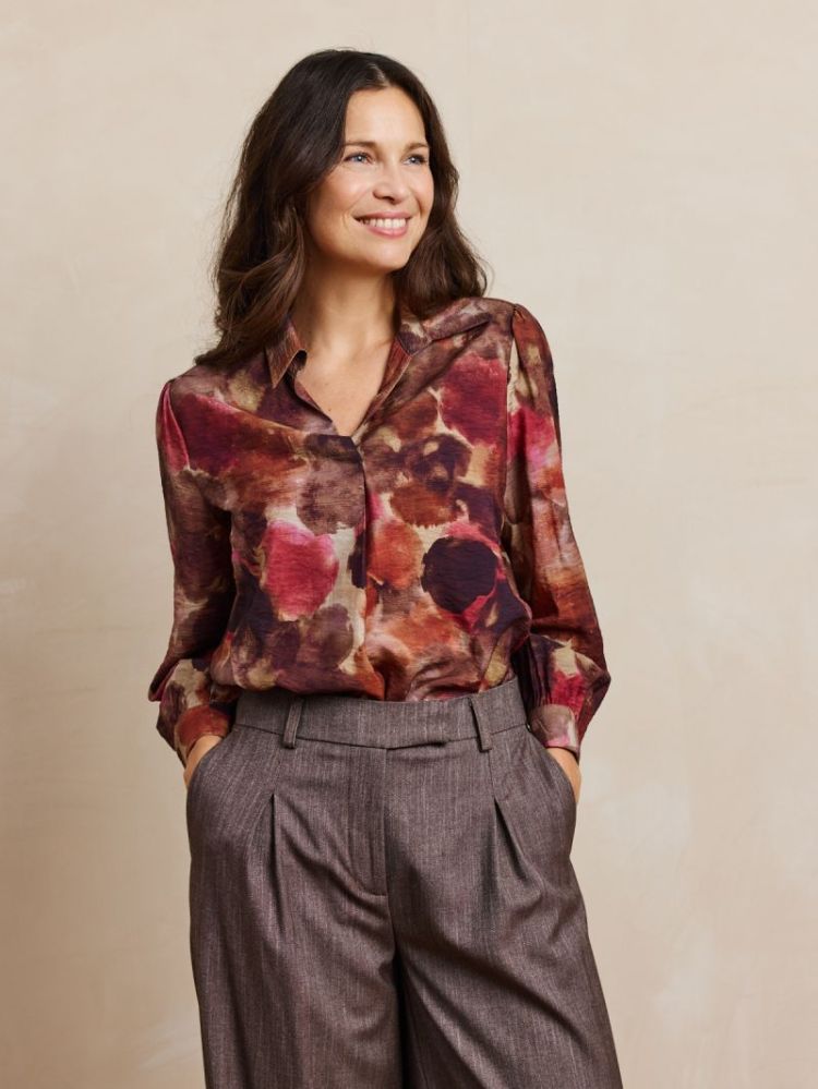 PRIMROSE BURGUNDY BROWN
