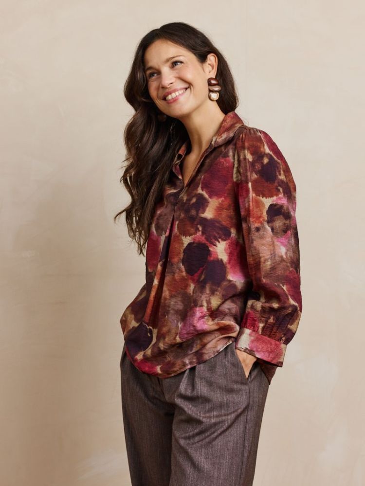 PRIMROSE BURGUNDY BROWN
