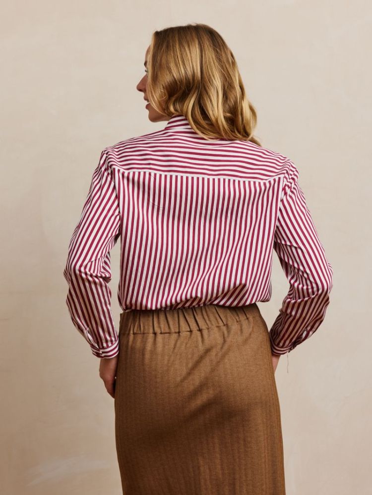 MARLY BURGUNDY STRIPE
