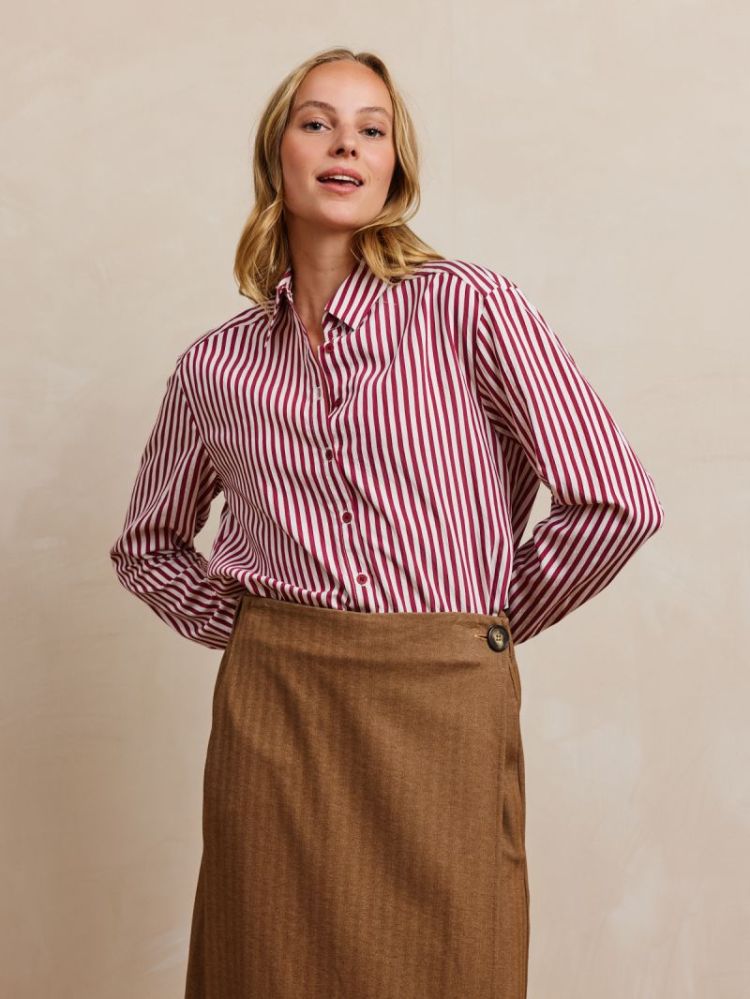 MARLY BURGUNDY STRIPE